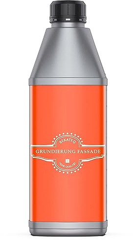 BEKATEQ Grundierung 1l für Fassadenfarbe, Wandfarbe innen und aussen, Sockel - Fassadengrundierung, Wandgrundierung, Tiefengrund, Haftgrund BE-516