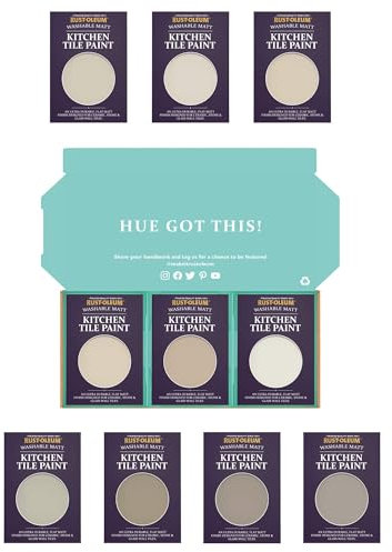 Rust-Oleum Kitchen Wall Tile Paint in Matt Finish – Restful Neutrals Tester Box