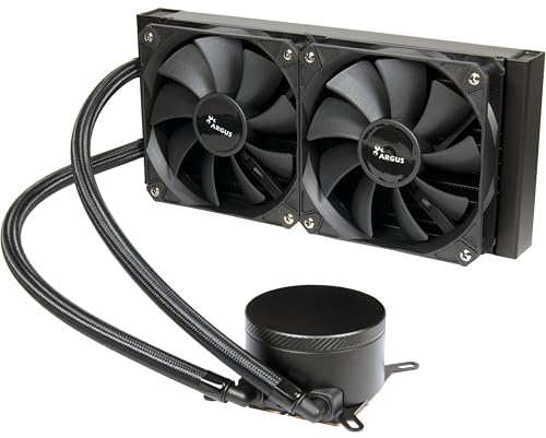 Inter Tech 240 mm AIO vattenkylning med dubbelkammarpump och värmeledningsplatta av koppar