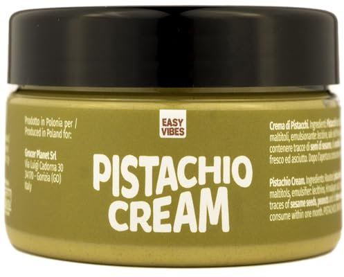 Easy Vibes - Crema de Pistacho (200g) | Sabor Dulce | Sin Aceite de Palma | Sin Azúcar Añadido | Solo Ingredientes Naturales | Apto para Veganos