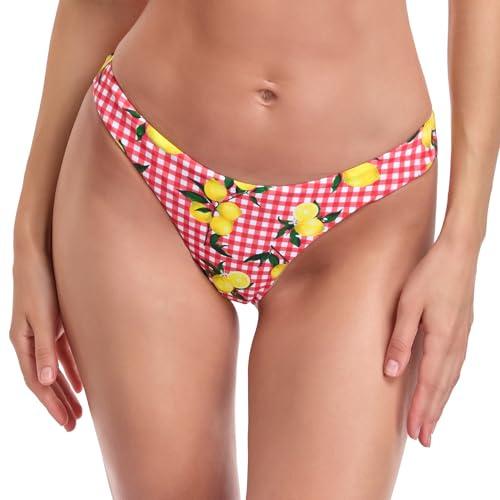 RELLECIGA Bañador Braguita Brasileña Bikini para Mujer con Pliegues