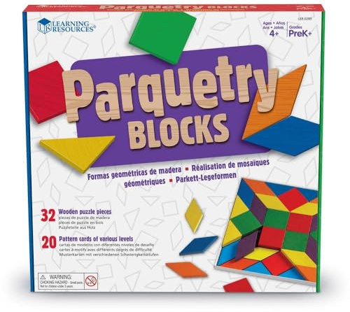 Learning Resources Parquetry Blocks & Card Set