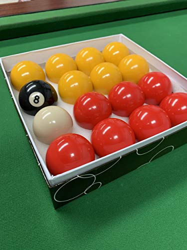 Rot und Gelb 2 Zoll Set Billardkugeln (1 7/8 Zoll Cue Ball)