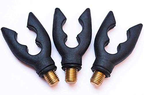 TDL 3 x Phoxinus rubber butt rests, back/rod rests. For use with rod pods etc. Suits virtually all fishing rods. Ideal for carp, course, match fishing