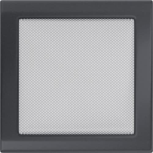 Kratki Kamin Luftgitter Anthrazit Graphit Ofen Lüftungsgitter Warmluftgitter Kaltluftgitter Gitter 220x220mm