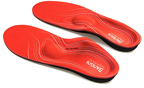 3ANGNI Plantilla ortopédica Soporte de pie de arco alto Inserción de función de fascitis plantar para dolor de pies planos severo Pie Valgus Hombre Mujer Zapato Pad