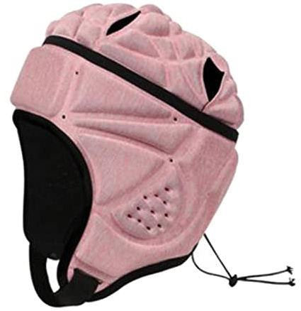 rockible Casque de Rugby Léger Réglable dans Sens Chapeau Rembourré Casque de Souple pour, Le Hockey, Rose