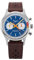 Seestern Sugess Chronograph Mechanisch Stahl Leder Braun Blau Vintage Racing Herrenuhr, Vintage