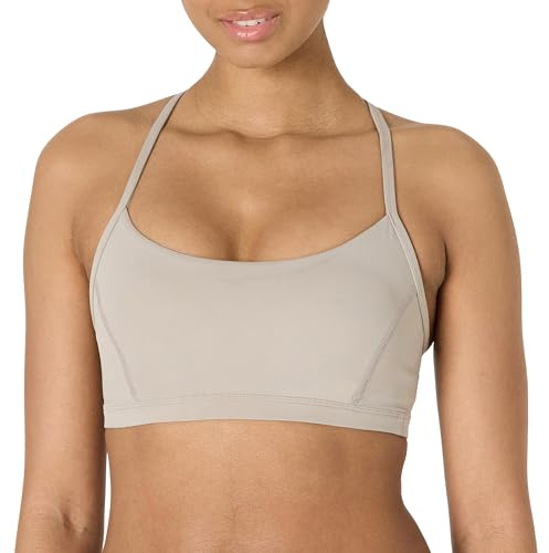 Amazon Essentials Sujetador Deportivo FormFlex de Alto Rendimiento para Yoga, Suave y Ligero, con Espalda en Y Mujer, Gris Topo, XXL