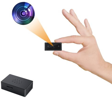 gracemai Caméra de Surveillance HD 1080P, Caméra Espion dissimulée, Mini-caméra intérieure/extérieure, adaptée aux Maisons, Bureaux, Animaux domestiques et Enfants (sans Wi-FI)