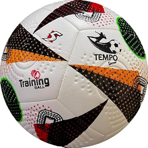 MONDOGIOCHI Pallone da Calcio Misura Regolare N.5 Ufficiale, Ideale per Allenamento, Pallone da Calcio Cucito a Macchina in TPU per Bambini e Adulti, Design Euro 2024 (TS-5205)
