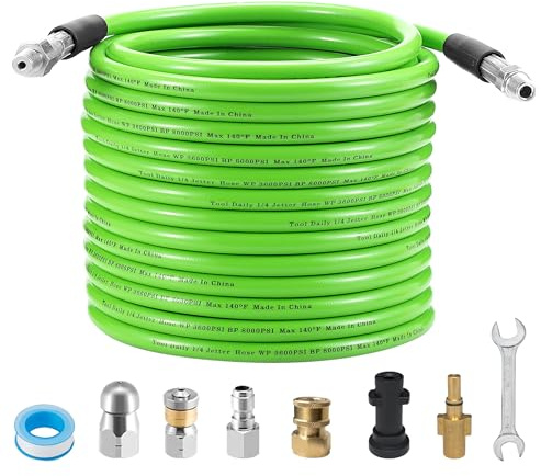 Tool Daily 10m Tuyau Déboucheur Canalisation pour Karcher K2-K7 & Bosch AQT