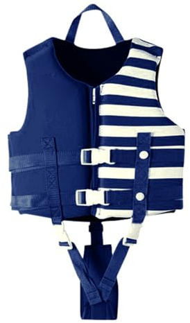 Kids Swim Vest Boys Girls Swimming Jacket Training Swimwear Boating Water Beach Outdoor Fishing Pool Toddler Children Teenager Comfy Adjustable Bikini Tankini (Blue-2, 7-10 Years)