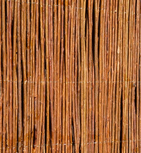 Premium Willow Natural Garden Fence Screening Roll Privacy Border Wind & Sun Protection 5m x 1m (16ft 4in x 3ft 2in)