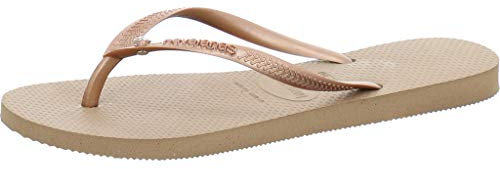 Havaianas Women's Flip Flop, Metallic Rose Gold, 1/2 UK