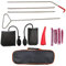 Car Tool Kit, Breakdown Emergency Kit with Long Reach Grabber, Professional Automotive Car Tool Kit Emergency Kit Essential Car Lockout Kit for Car Easy Grabbe with Air Wedge Pump, Non Marring Wedge