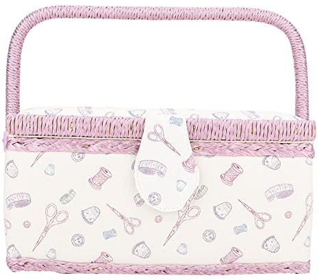 Boîte à Couture, Couture, Loisirs Créatifs, Boîte De Rangement, Panier à Coudre, Boîte De Rangement Pour Travaux D'aiguille, Panier à Coudre Vintage, Tissu Domestique, Artisanat, Fil De Rangement Pour