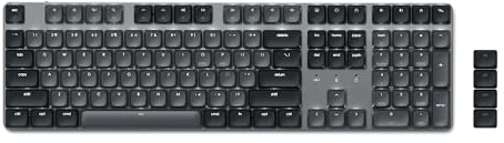 Satechi SM3 Mechanical Keyboard, White LED Backlit, Dark Gray/Gray