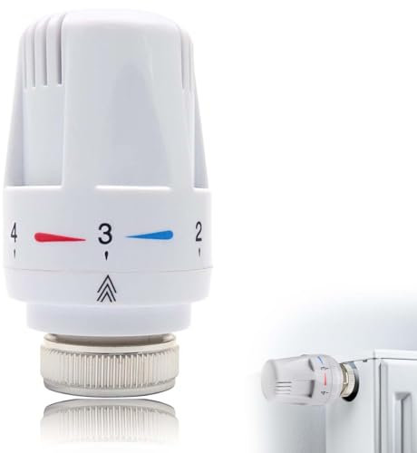 Thermostat Radiators Valve, Thermostatic Head Radiator Thermostat Head M30*1.5,Dn25 Radiator Valve Replacement Head Radiator Valve Thermostat Valve for Home Office