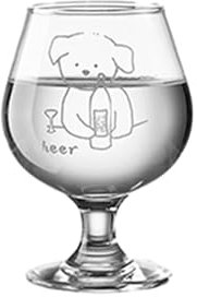 Copa de cristal estilo coreano de 330 ml, bonita copa de vino tinto para cachorros, jugo de postre para el hogar, copa de vino tinto