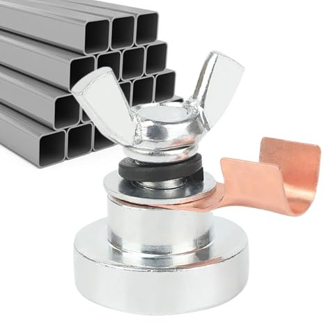 Xijobido Morsetto Magnetico Per Saldatura A, Morsetto Massa per Saldatore, Attrezzo Robusto Per Officina E Costruzioni