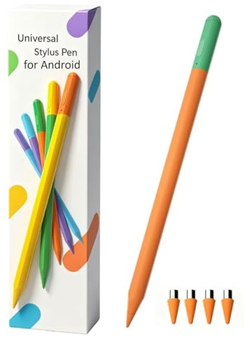 Stylus Pen Android for Samsung Galaxy Tab A11+ / A11 / A9+ / A9 / A8 Tablet S Pen, Stylus Compatible with Android Tablet Devices, Touch Screen Stylus with High Sensitivity (Orange)