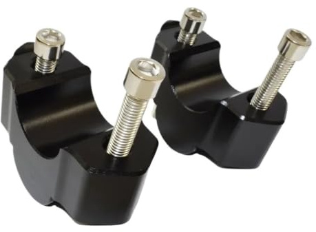 Motorcykelstyrhöjare Motorcykelstyre Riser Move Height Up Bracket Kit(Black)