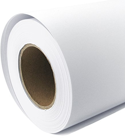 Plotterpapier Rolle matt 108 g/m² 61 cm x 30 m A1 A2 Inkjet Plotter gestrichenes Universalpapier wasserdicht, geeignet für Dye-und Pigmentfarben