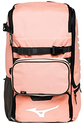 Mizuno Utility Backpack, Rose Gold/White