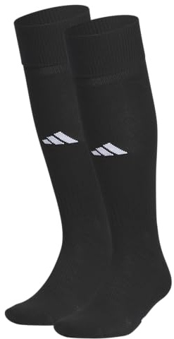 adidas Unisex Rivalry Soccer Socks (2-Pack) Over-the-Calf Athletic Fit for Men & Women
