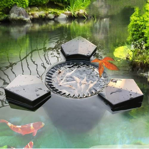 Skimmer flotante de succión, Skimmer flotante para estanque, limpiador automático de piscinas, extractor superficie de piscina, skimmer clarificador para estanque de peces, piscina y jardín 70W