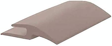 Roppe Vinyl Ceramic Wood Carpet Transition Profile #182, Pewter, 3/8 H X 12' L X 1-1/2 W