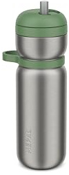 Mepal - Thermo-Trinkflasche Twist Sport - Auslaufsicher - Trinken ohne Flasche zu kippen - Vakuumisoliert: 6 Stunden warm/ 10 Stunden kalt - Wasserflasche - 600 ml - Moss green