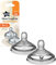Tommee Tippee Closer to Nature Baby Bottle Teats, Breast-Like, Anti-Colic Valve, Soft Silicone, Fast Flow, 6m+, Pack of 2