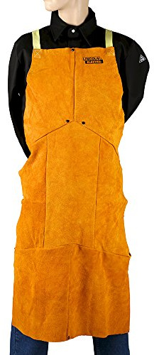 Lincoln Electric KH804 Brown One Size Flame-Resistant Leather Welding Apron