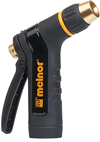 Melnor XT200; Heavy-Duty Metal Hose Nozzle with Rear Trigger; Adjustable Spray Nozzle Tip; 1 Pack