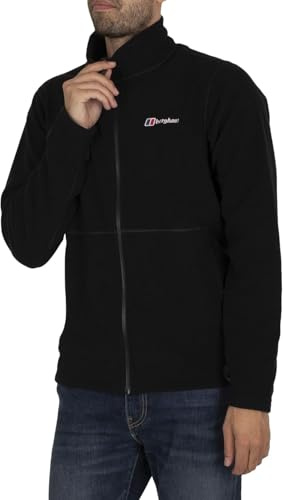 Berghaus Men's Prism Micro Polartec Fleece Full Zip Jacket Fleece Full Zip, Black/Black, M