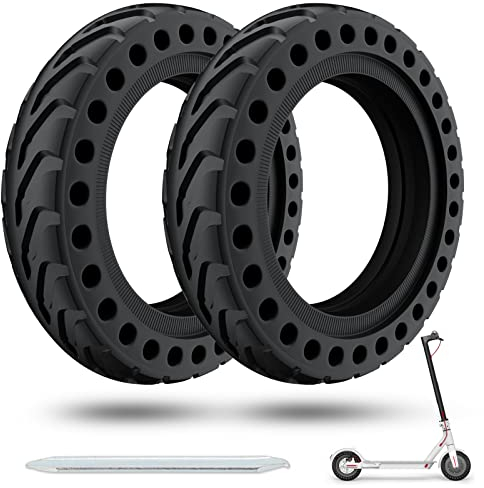 OUXI Xiaomi M365 Reifen, 8,5 Zoll Ersatzreifen Solid Reifen Mit 1 Montagewerkzeug Für Mijia Mi Xiaomi M365/M365 Pro Elektro-Scooter Vollgummi Tyre Reifen, 8.5 Zoll Ersatzräder