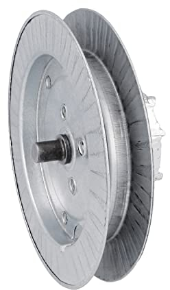 Amig - Puleggia a disco metallico in acciaio zincato per alberi avvolgibili, per nastri da 22 mm, tubi da 57 mm e albero arricciato Ø60 mm, diametro Ø160 mm, argento