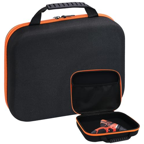 Fahibin Werkzeugtasche Schwarz EVA, Eva Hartschale Werkzeugtasche, Schwarz Wasserdicht Werkzeugaufbewahrungskoffer,Reise-Werkzeugkoffer,26 * 22 * 7.5 CM