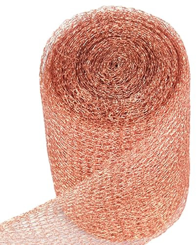 Shitafe Copper Mesh Roll, Cuttable Double-Layer Pure Copper Slug Barrier Roll, Multi-Purpose Anti Snail Fence, Hole Filler Blocker for Home Garden