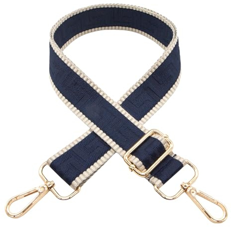 Long Keeper Tracolla per Borsa - 3,8 cm Ampia Cinghia Tracolla Larga per Borsa Donna Regolabile Colorate Tracolla Cinghie per Borse a Tracolla per Borsetta (Blu Navy)