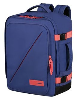 American Tourister Take2Cabin - Wizz Air/Vueling Handgepäcktasche unter dem Sitz,30 x 20 x 40 cm,26.5L, Mehrfarbig (Dusk Purple/Sunset Coral)