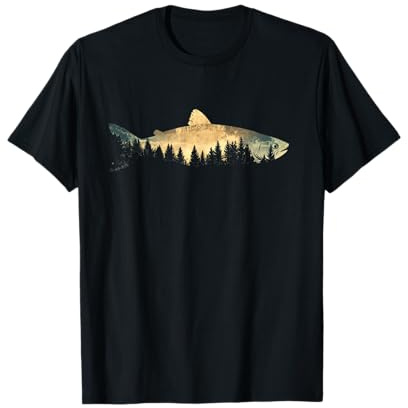 Fishing Outdoor Forest Nature Men Women Wildlife Fisherman T-Shirt