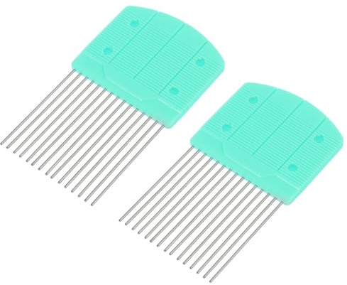 sourcing map Paper Quilling Tool Comb, 5.7 x 3.2 Inch Origami Carding Board Create Strip Loops for DIY Art Crafts, Paper Carding Crafts, Loops(Blue, Pack of 2)