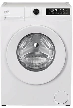 CANDY Quick Pro Washing Machine, 10kg Wash, 1400 RPM, A-20 Energy Class, 16 Programmes, Pro Active Wash, BuiltTo Last, White-White, 55x60x85 cm - GD 4108-80