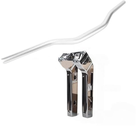 Moto Manubrio Riser Riser Manubrio Per M8 Per Softail Per Street Bob FXBB Breakout Per Deluxe Slim FLS FXSB Rialzato Da 6-14