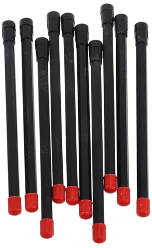 Gadpiparty Extensor de Válvula de Plástico Negro para Bicicleta y Motocicleta, Varilla de Extensión de 180mm 10 Piezas para Inflado Preciso y Aplicación Versátil