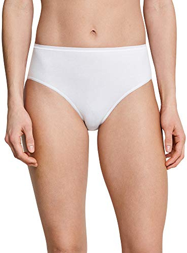 Schiesser Damen Slips (DE/NL/SE/PL, Numerisch, 40, Regular, Regular, 3 x weiß)