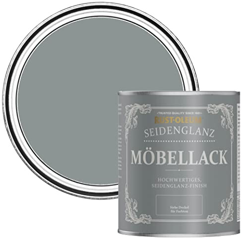 Rust-Oleum Grey Furniture & Skirting Board Paint in Satin Finish - Slate 750ml
